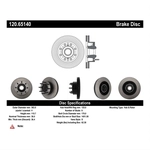 Order Front Hub And Rotor Assembly by CENTRIC PARTS - 120.65140 For Your Vehicle