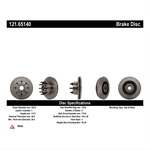 Order Front Hub And Rotor Assembly by CENTRIC PARTS - 121.65140 For Your Vehicle