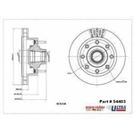Order Front Hub And Rotor Assembly by EUROROTOR - 54403 For Your Vehicle