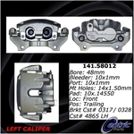 Order Étrier avant gauche reconditionné avec matériel by CENTRIC PARTS - 141.58012 For Your Vehicle