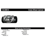 Order Front Left Wheel Cylinder by CENTRIC PARTS - 134.68016 For Your Vehicle