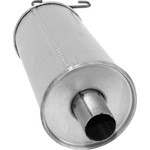 Order AP EXHAUST - 700058 - Front Aluminized Steel Round Direct Fit Exhaust Muffler with Inlet / Outlet Neck For Your Vehicle