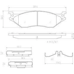 Order Plaquettes avant en céramique de qualité supérieure by BREMBO - P11037N For Your Vehicle