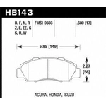 Order Plaquette premium avant de HAWK PERFORMANCE - HB143G.680 For Your Vehicle