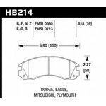 Order Front Premium Pads by HAWK PERFORMANCE - HB214G.618 For Your Vehicle