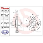 Order Front Premium Rotor by BREMBO - 09.5166.1X For Your Vehicle