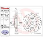 Order Front Premium Rotor by BREMBO - 09.7812.2X For Your Vehicle