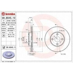 Order Front Premium Rotor by BREMBO - 09.8545.11 (1 Qty) For Your Vehicle