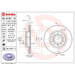 Order Front Premium Rotor by BREMBO - 09.9167.11 For Your Vehicle