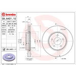 Order Front Premium Rotor by BREMBO - 09.A401.11 For Your Vehicle