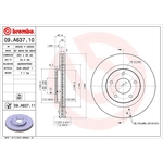Order Front Premium Rotor by BREMBO - 09.A637.11 For Your Vehicle