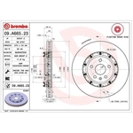 Order Front Premium Rotor by BREMBO - 09.A665.23 For Your Vehicle