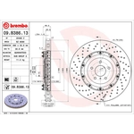 Order Front Premium Rotor by BREMBO - 09.B386.13 (1 Qty) For Your Vehicle