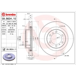 Order Front Premium Rotor by BREMBO - 09.B634.11 For Your Vehicle