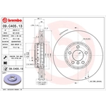 Order Front Premium Rotor by BREMBO - 09.C405.13 For Your Vehicle