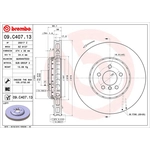 Order Front Premium Rotor by BREMBO - 09.C407.13 (1 Qty) For Your Vehicle