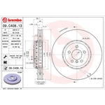 Order Front Premium Rotor by BREMBO - 09.C408.13 (1 Qty) For Your Vehicle