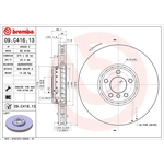 Order Front Premium Rotor by BREMBO - 09.C416.13 (1 Qty) For Your Vehicle