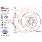 Order Front Premium Rotor by BREMBO - 09.C892.11 For Your Vehicle