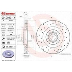 Order Front Premium Rotor by BREMBO - 09.C892.1X For Your Vehicle