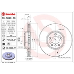 Order Front Premium Rotor by BREMBO - 09.C896.11 For Your Vehicle