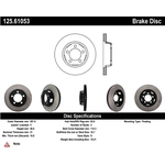 Order Disque avant de qualité supérieur by CENTRIC PARTS - 125.61053 For Your Vehicle