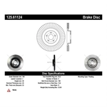 Order Front Premium Rotor by CENTRIC PARTS - 125.61124 For Your Vehicle