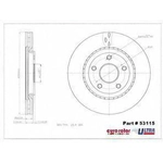Order EUROROTOR - 53115 - Front Premium Rotor For Your Vehicle