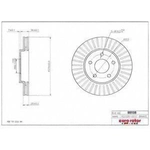 Order Front Premium Rotor by EUROROTOR - 55136 For Your Vehicle