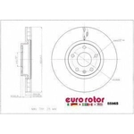 Order Front Premium Rotor by EUROROTOR - 55965 For Your Vehicle
