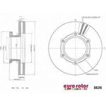 Order Disque avant de qualit� sup�rieur by EUROROTOR - 5635 For Your Vehicle