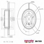 Order Front Premium Rotor by EUROROTOR - BM7059 For Your Vehicle