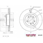 Order Front Premium Rotor by EUROROTOR - LR173 For Your Vehicle