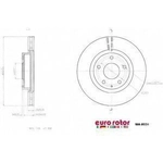 Order Front Premium Rotor by EUROROTOR - MA8031 For Your Vehicle