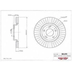 Order Front Premium Rotor by EUROROTOR - MA878 For Your Vehicle