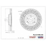 Order Front Premium Rotor by EUROROTOR - ME218 For Your Vehicle