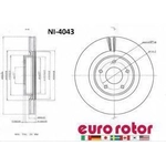 Order EUROROTOR - NI4043 - Front Premium Rotor For Your Vehicle