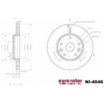 Order Front Premium Rotor by EUROROTOR - NI4046 For Your Vehicle