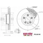 Order Front Premium Rotor by EUROROTOR - PO2016R For Your Vehicle