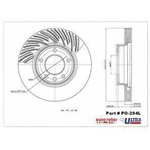 Order Front Premium Rotor by EUROROTOR - PO294L For Your Vehicle