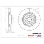 Order Front Premium Rotor by EUROROTOR - VW290 For Your Vehicle