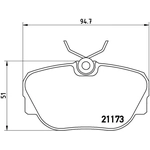 Order Plaquettes avant semi-métallique de qualité supérieur par BREMBO - P06010 For Your Vehicle