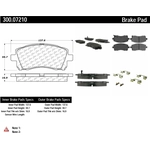 Order Plaquettes avant semi-métallique de qualité supérieur par CENTRIC PARTS - 300.07210 For Your Vehicle