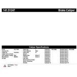 Order Front Right Rebuilt Caliper With Hardware by CENTRIC PARTS - 141.51247 For Your Vehicle