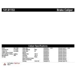 Order Front Right Rebuilt Caliper With Hardware by CENTRIC PARTS - 141.61153 For Your Vehicle