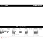 Order Front Right Rebuilt Caliper With Hardware by CENTRIC PARTS - 141.62155 For Your Vehicle