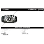 Order Front Right Wheel Cylinder by CENTRIC PARTS - 134.68005 For Your Vehicle
