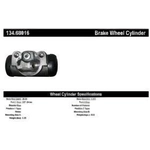 Order Front Right Wheel Cylinder by CENTRIC PARTS - 134.68016 For Your Vehicle
