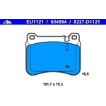 Order Front Semi Metallic Pads by ATE - 604994 For Your Vehicle