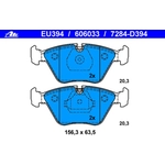 Order Front Semi Metallic Pads by ATE - 606033 For Your Vehicle